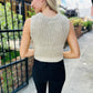 Eleny Sweater Vest- Dusty Taupe