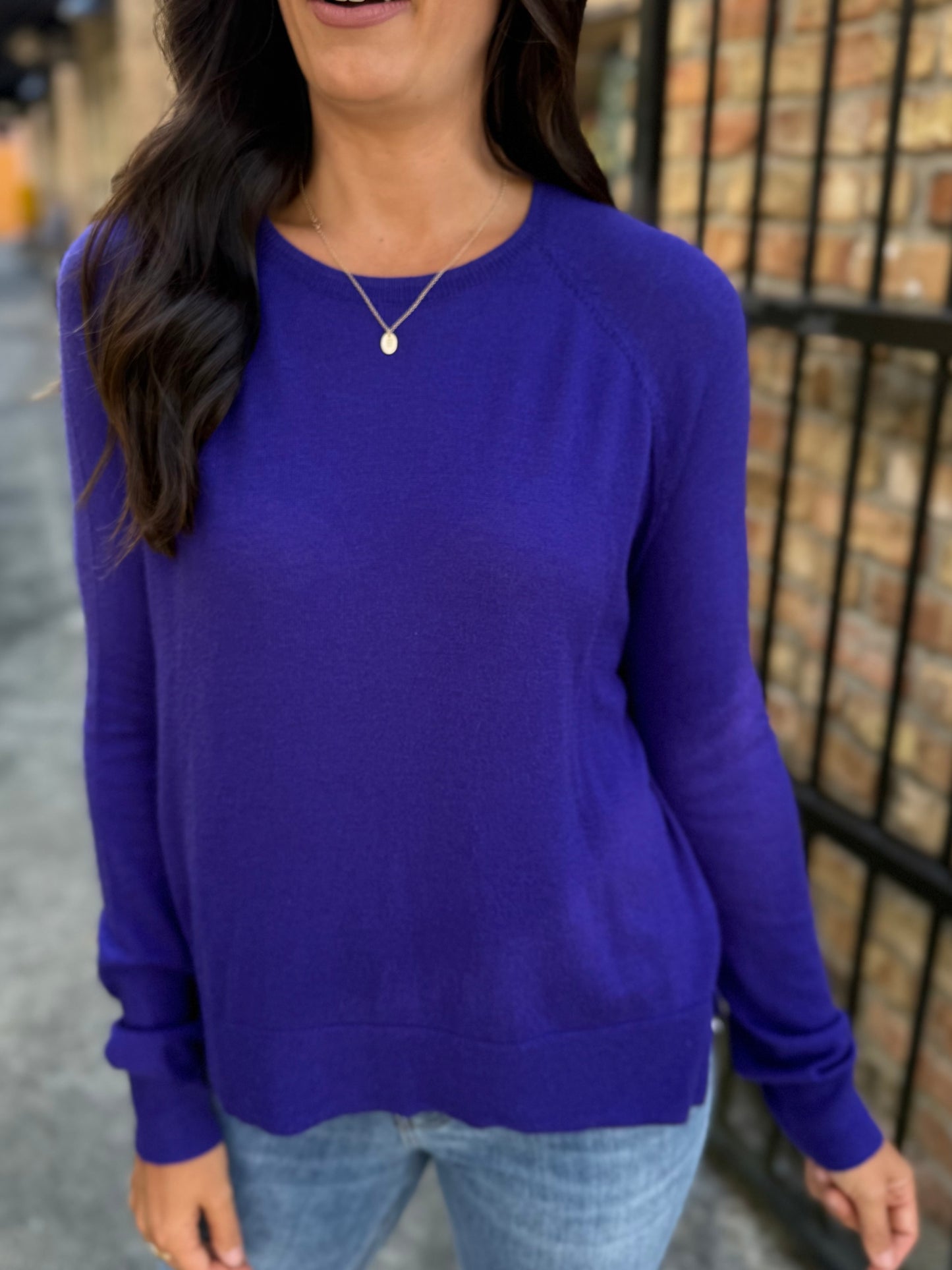 Natalie Thin Sweater- Purple