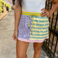 Queen Colorblock Stripe Skort