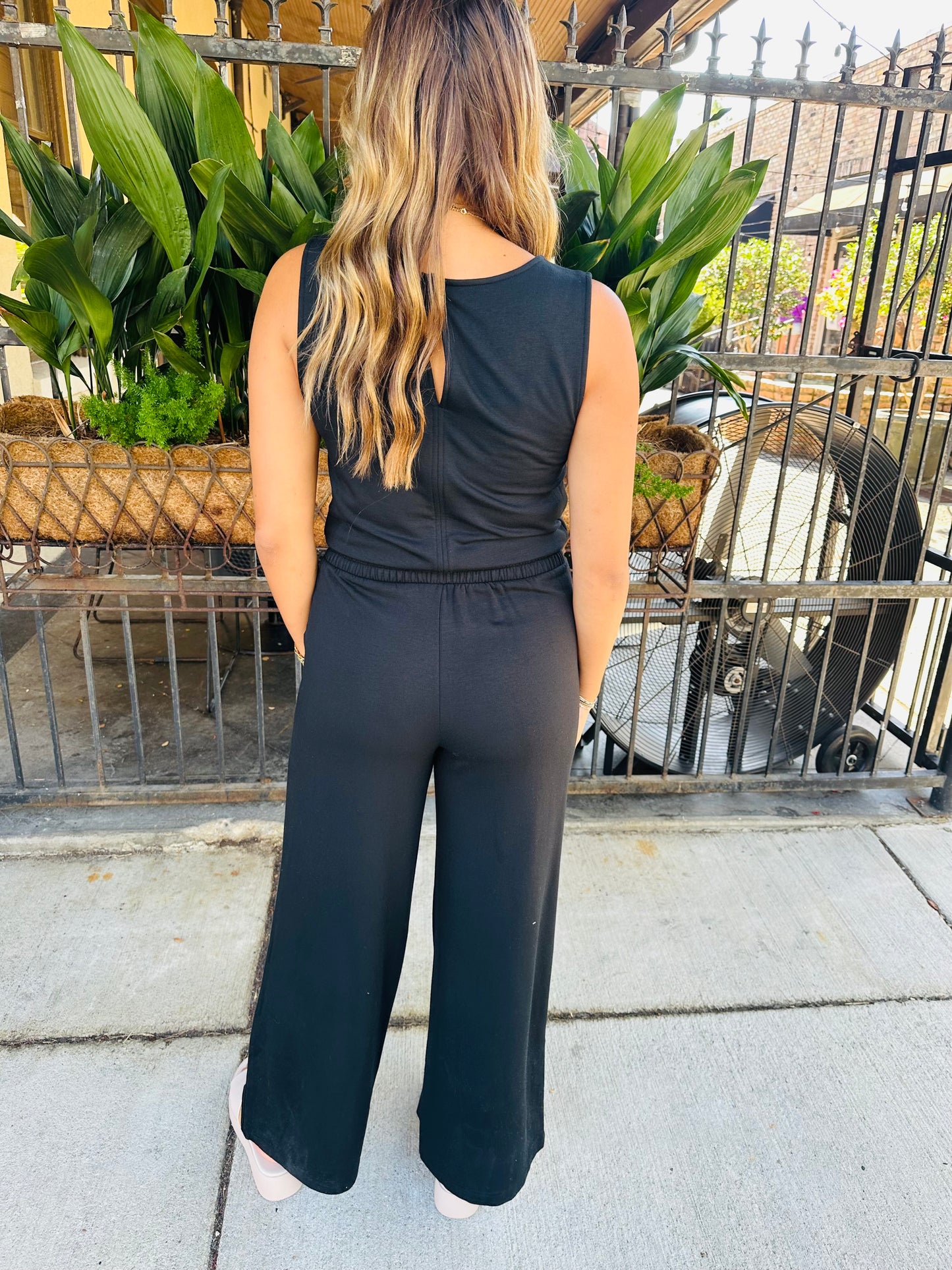 Z Supply Layover Jumpsuit- Black