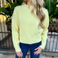 Raya Ribbed Crop Sweater- Yellow