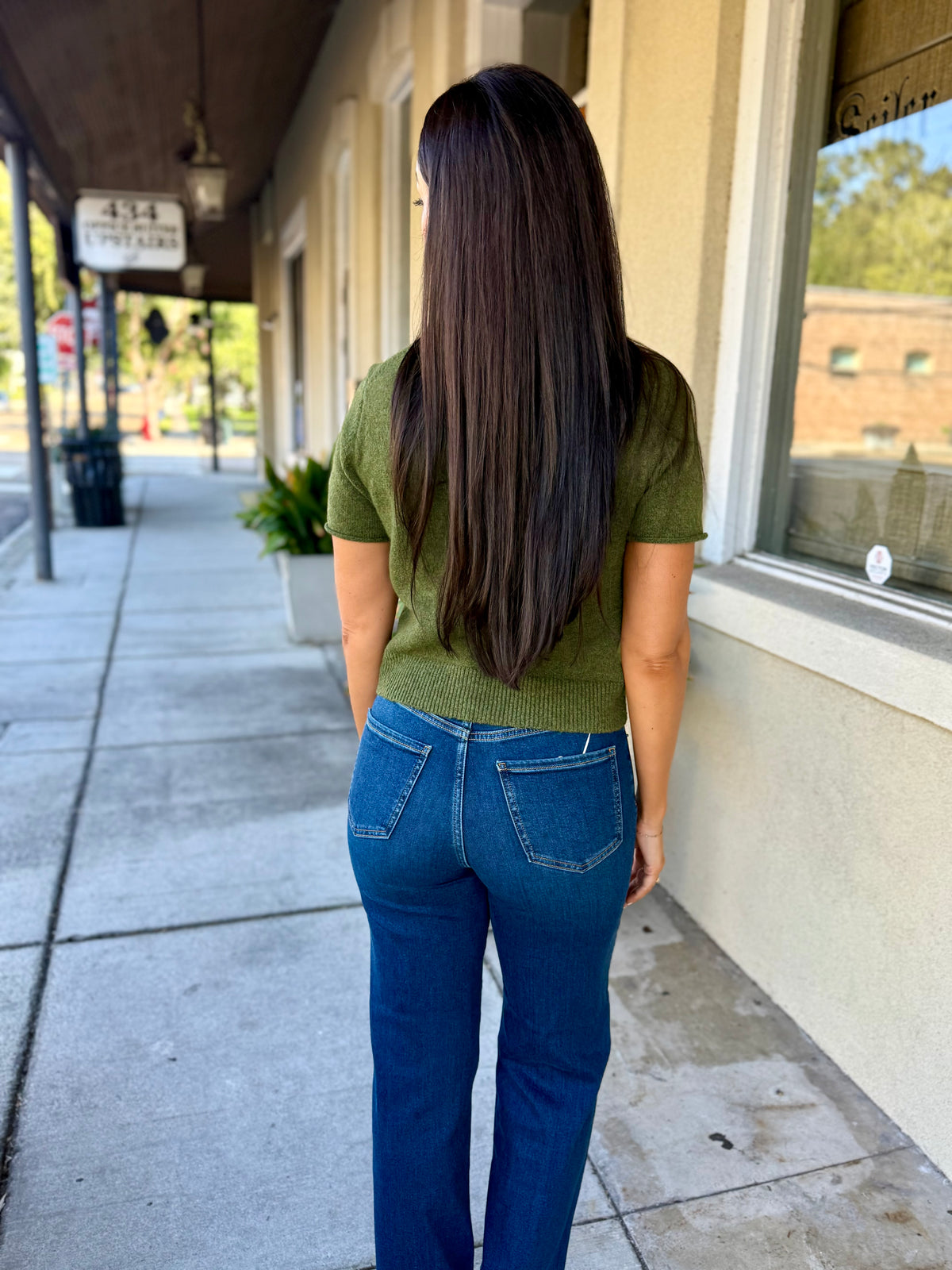 Brandon Sweater Top- Olive