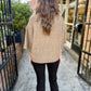 Fallow Flared Sweater Top- Camel