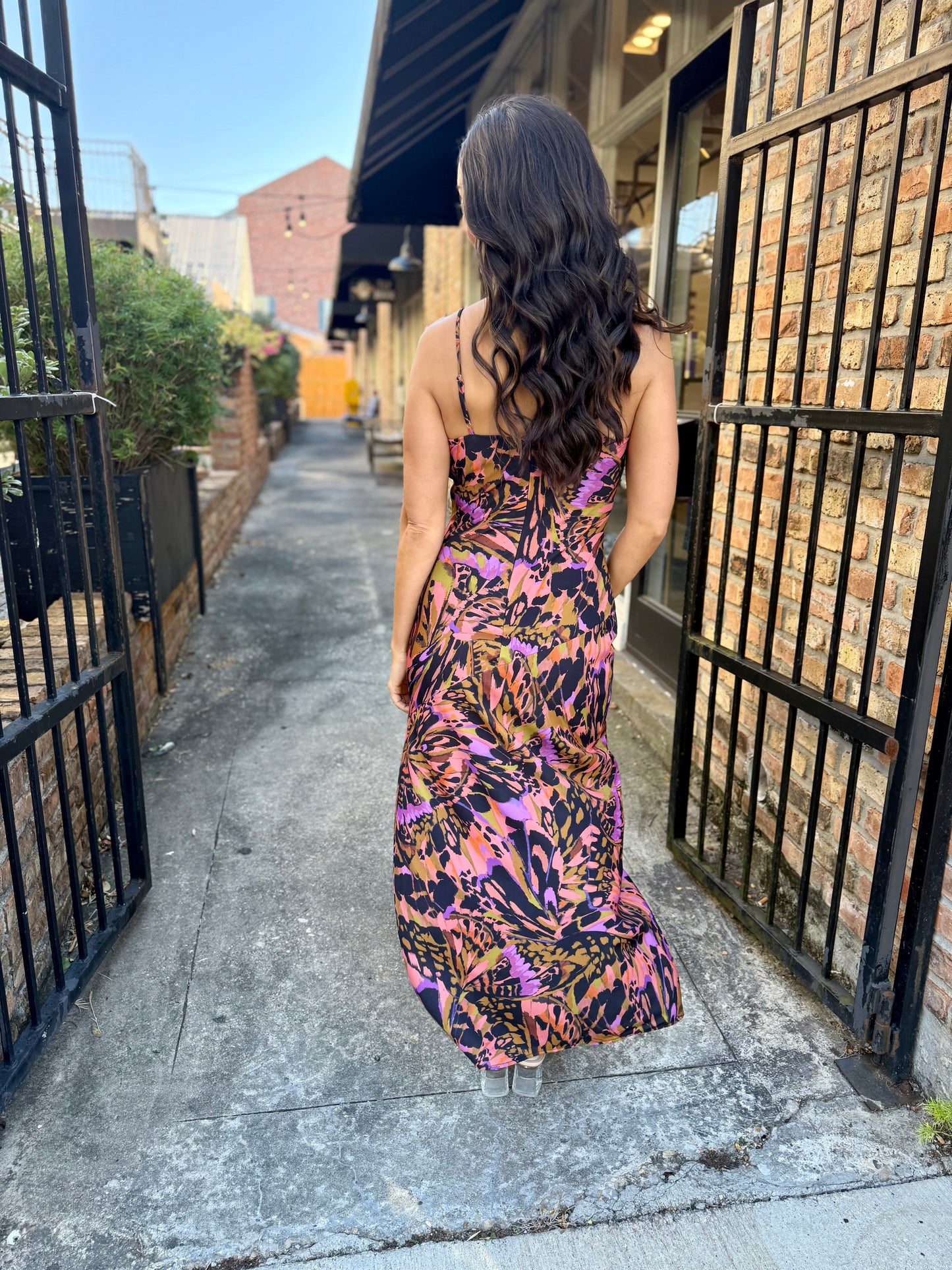Butterfly Kiss Maxi Dress- Multi