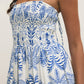 Z Supply Nadine Palm Maxi Dress- Nautical