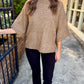 Fallow Flared Sweater Top- Camel