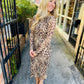 Leopard Mesh Dress