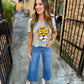 LSU Sailor Mike Crop Tee- Grey