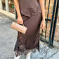 Cleo Evening Clutch- Beige