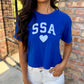 SSA Heart Top- Royal Blue
