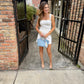 Venice Mini Tote- Light Blue