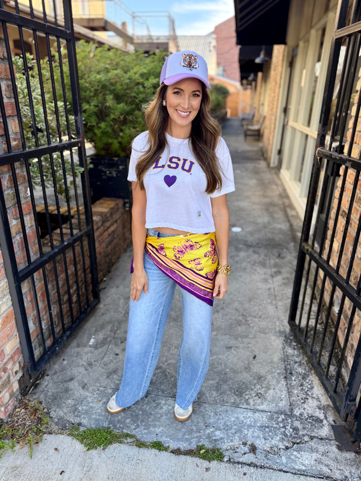 32” LSU Gameday Scarf- Butterfly
