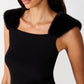 Madelyn Sweater Top- Black