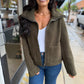 Dena Faux Shearling Zip Up