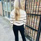 Z Supply Milan Stripe Sweater- Natural