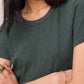 Z Supply Junie Slub Tee- Emerald Cove