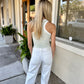 Astra Racerback Tank- Lemon Stripe