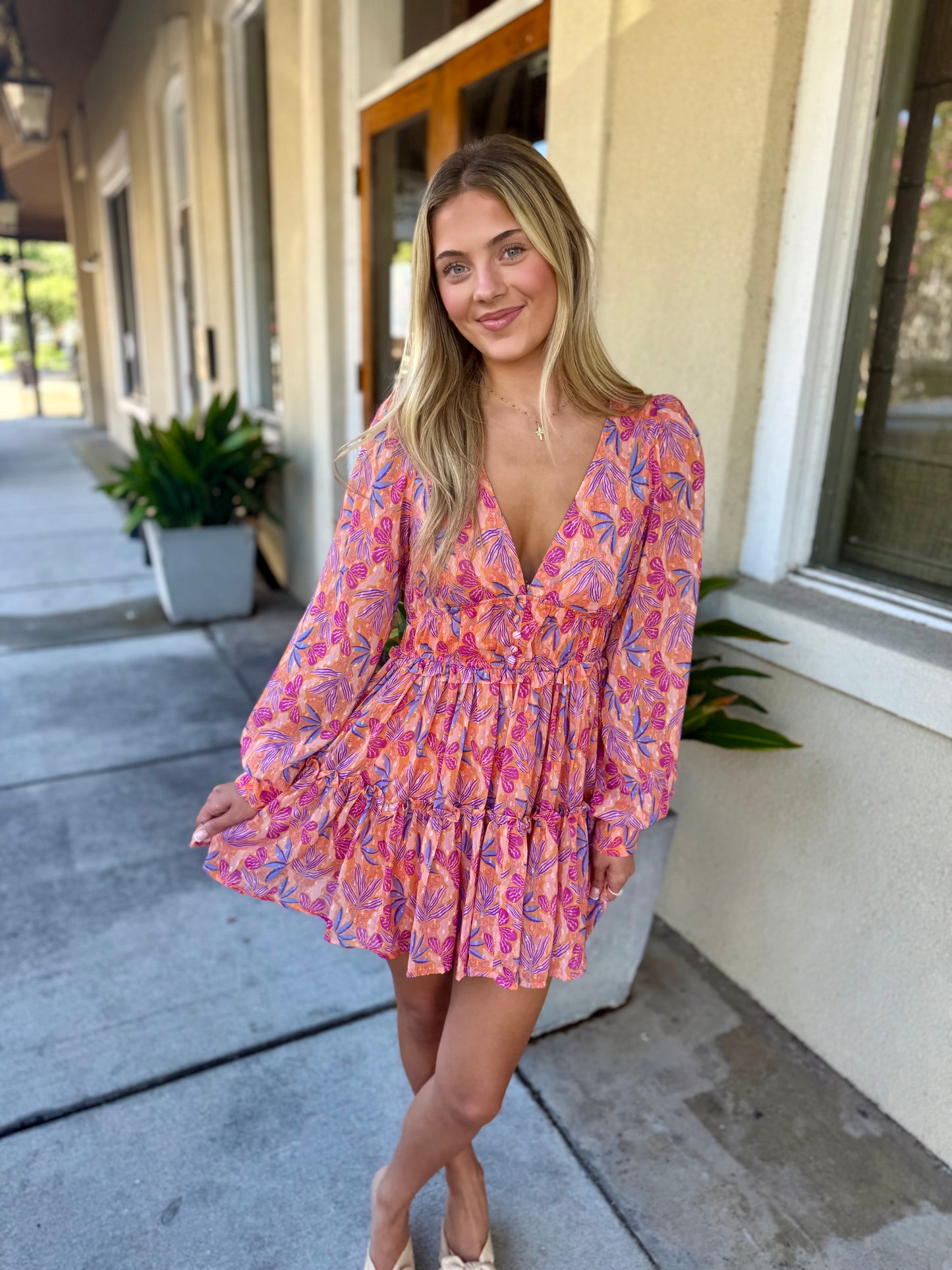 Margot Dress- Birds of Paradise