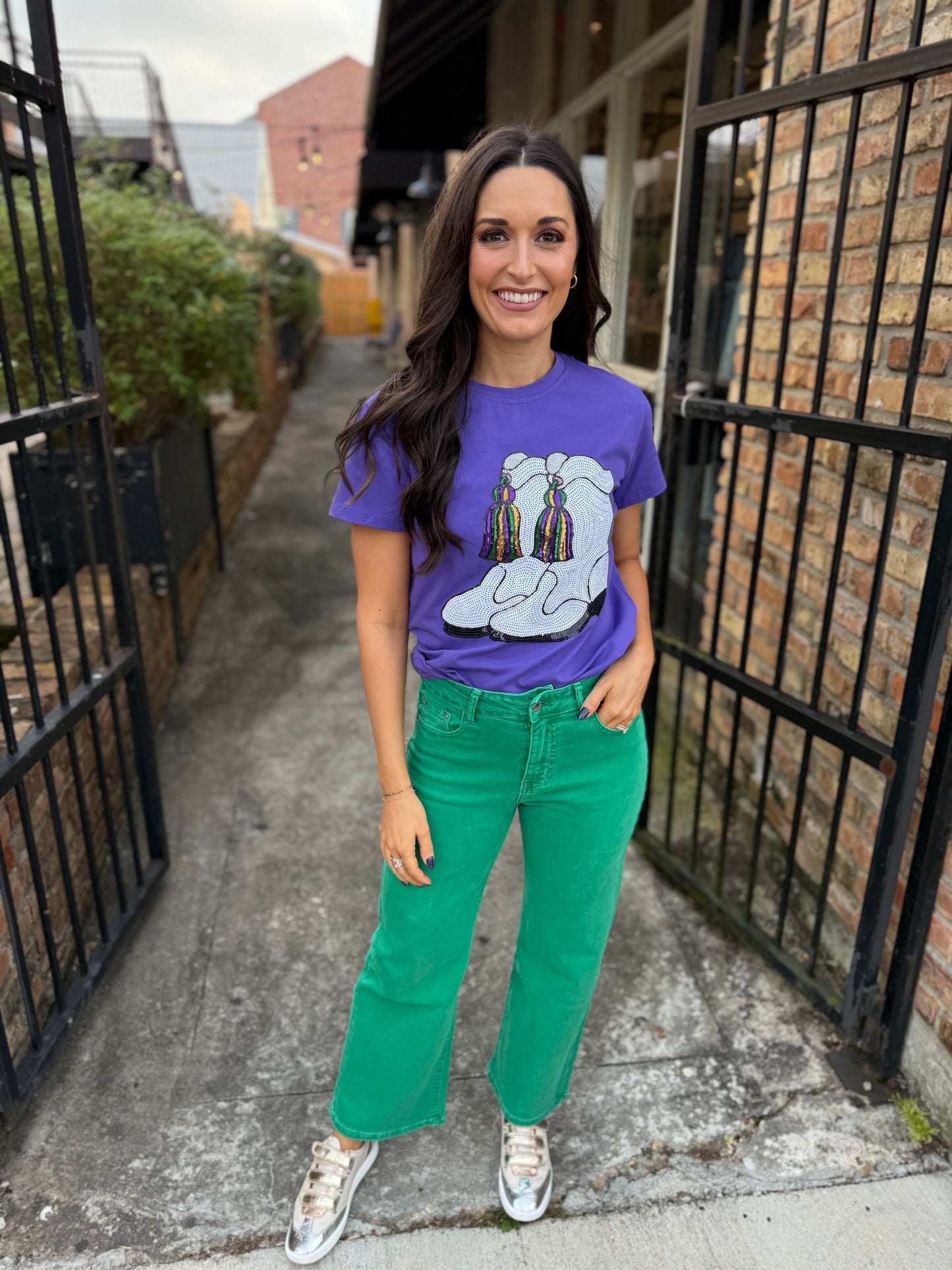 Marching Boots Tee- Purple