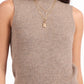 Brianna Sweater Tank- Taupe