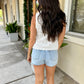 Andrew Crochet Tank- White