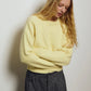 Raya Ribbed Crop Sweater- Yellow