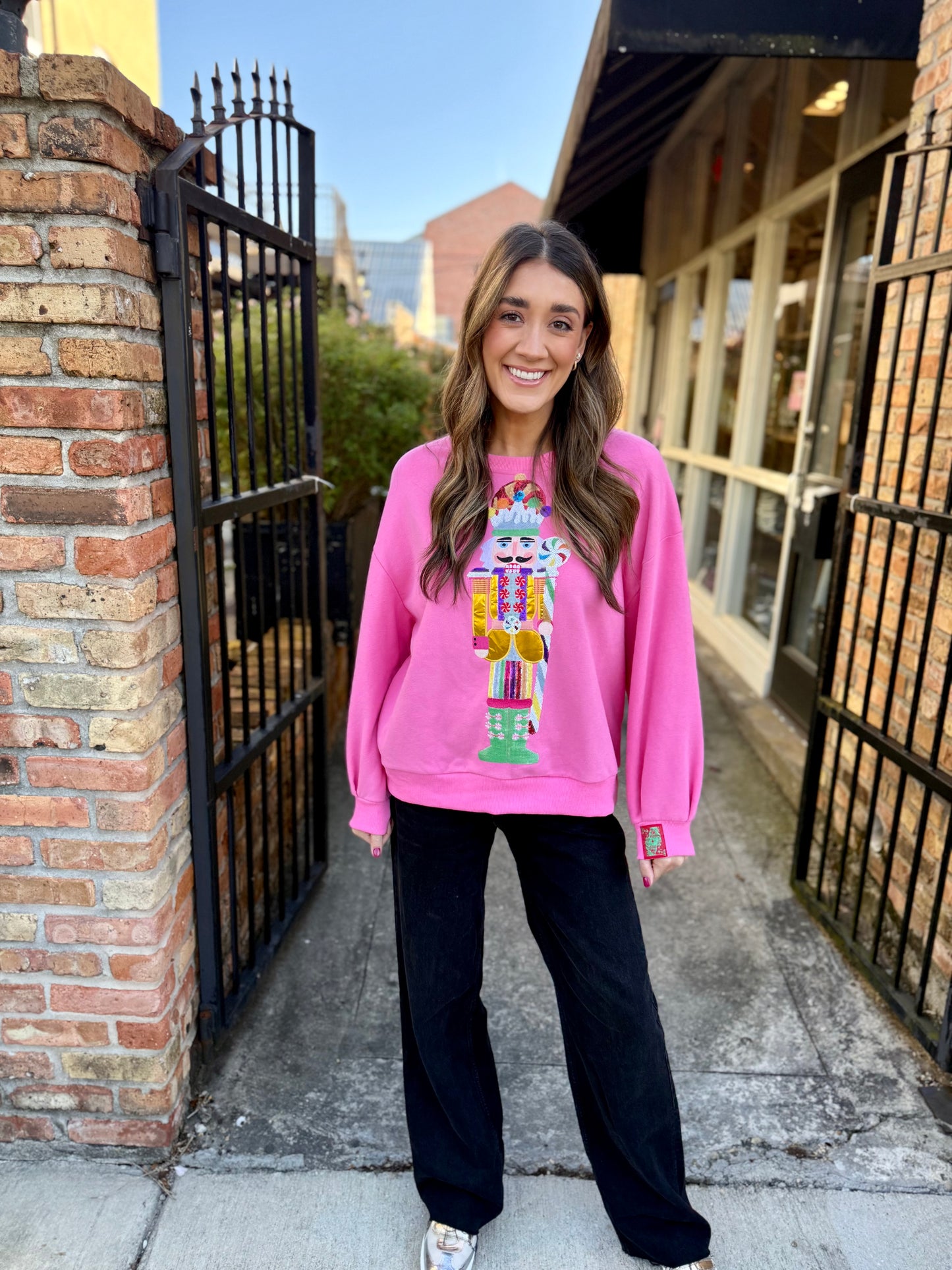Candyland Nutcracker Sweatshirt- Pink