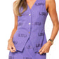 Queen LSU Tonal Rhinestone Skirt