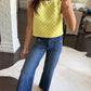 Dotty Polka Dot Top-Lemon