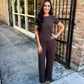 Z Supply Just Right Rib Pant- Cocoa Bean
