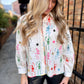 Queen Skeleton Button Up Top