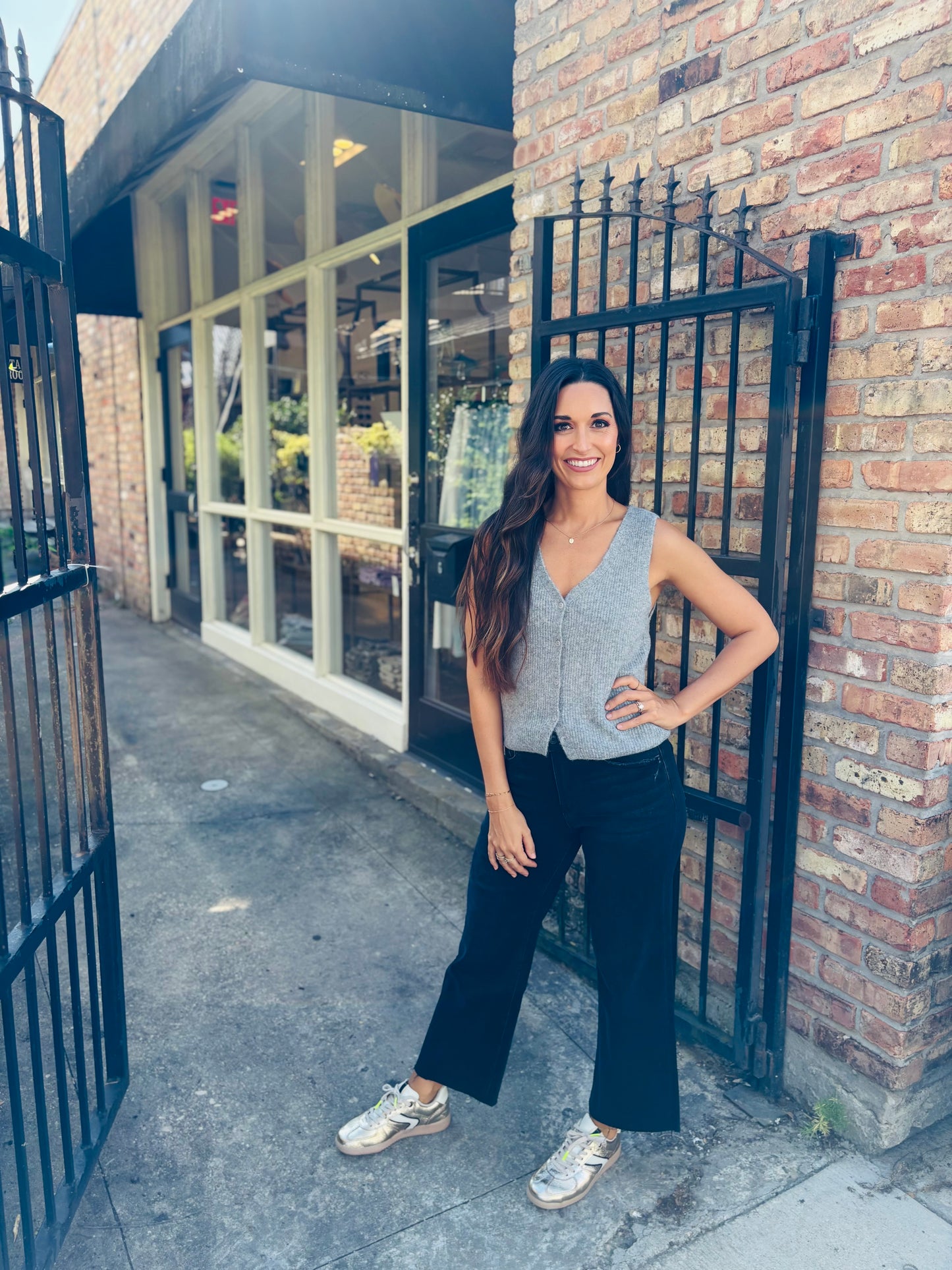 Z Supply Bryce Sweater Vest- Heather Grey