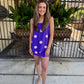 Lane Polka Dot Skirt- Purple
