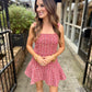 Emily Mini Dress- Pink Tweed