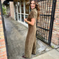 Morrison Corduroy Jumpsuit- Olive