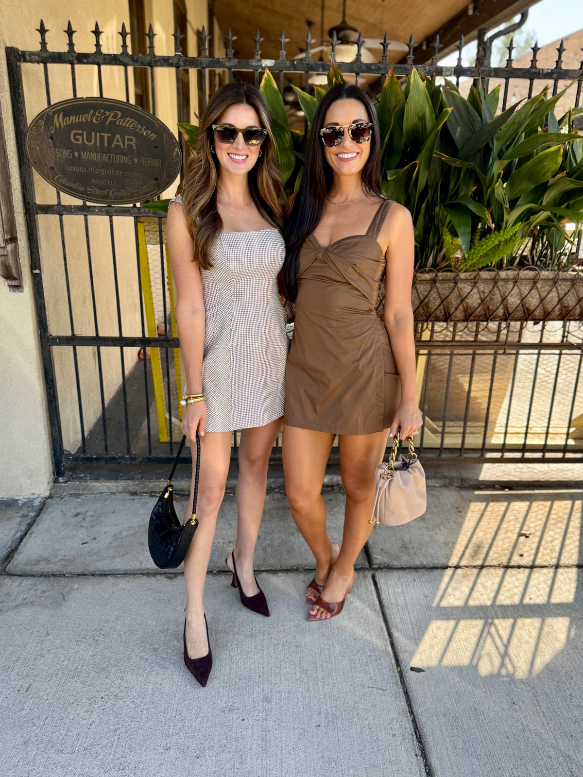 Zara Gingham Romper- Brown