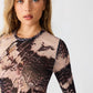Sandy Knit Top- Moon Shadow
