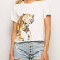 Tiger Wrap Around Tee- White