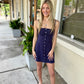 Sariah Button-front Linen Mini Dress