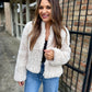 Jelena Faux Fur Jacket- Cream
