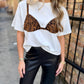 Tiger Bra Tee- White