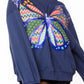 Queen Patchwork Butterfly Sweatshirt