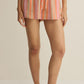 Z Supply Perfect Stripe Short- Tiger Lily