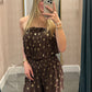 Berkley Strapless Romper- Brown