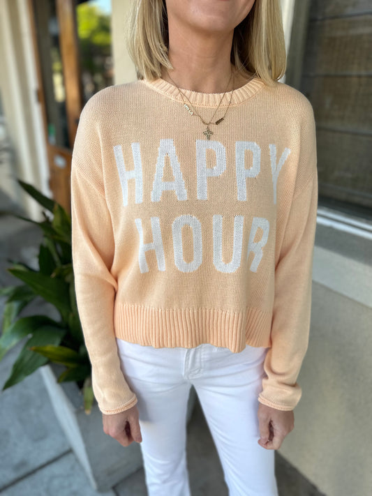 Z Supply Happy Hour Sweater- Grapefruit