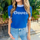 Doves Varsity Sweater Top- Blue