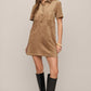 Z Supply Leone Suede Mini Dress