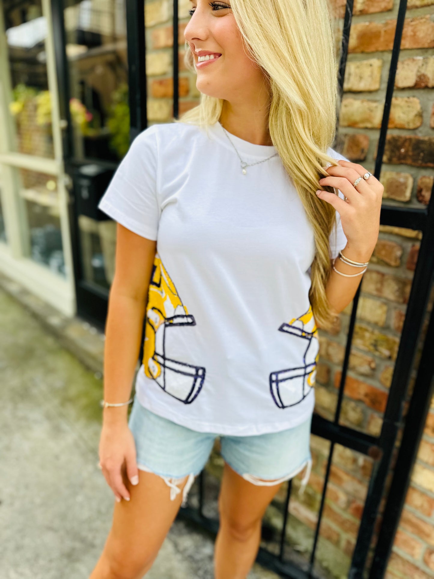 LSU Helmet Wrap Tee