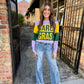 Mardi Gras Colorblock Sweater