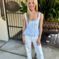Kenny Striped Peplum Top
